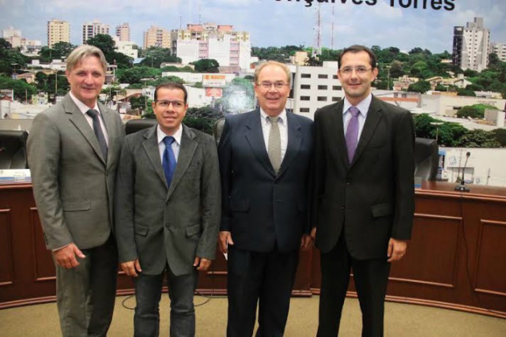 Dirceu Longhi, Pedro Pepa, Idenor Machado e Cirilo Ramão foram alvos da Operação Cifra Negra (Foto: Arquivo/Câmara de Dourados)