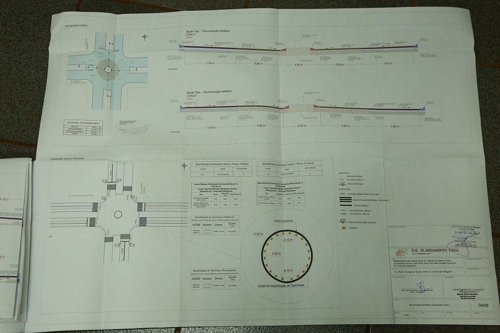 Projeto divulgado pela Prefeitura de Dourados mostra como ficarão cruzamentos sem as rotatórias (Foto: A. Frota)