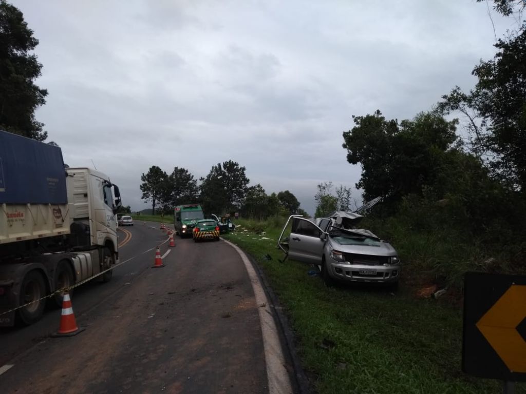 Acidente em Guarapuava - Foto: divulgação/Corpo de Bombeiros