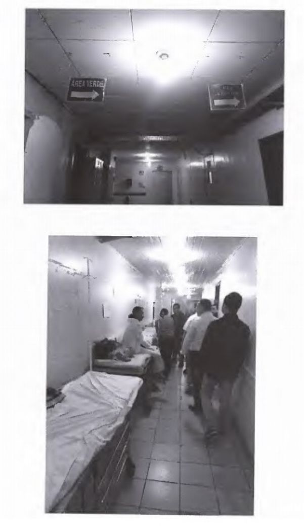 Vistoria do MPE percorreu Hospital da Vida na noite de 30 de agosto (Foto: Reprodução)
