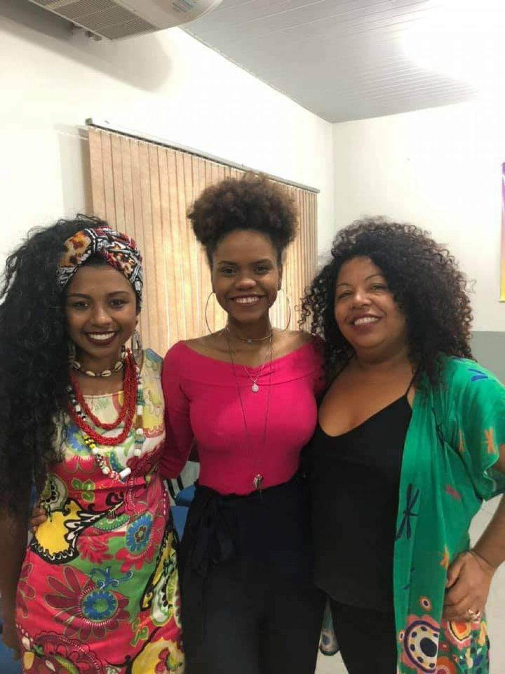 Naiara, Danielle e Luh Hara compõem direção do Comafro (Foto: Divulgação)