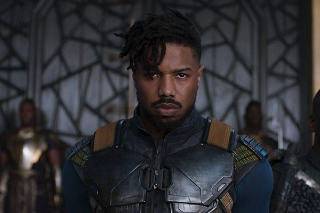 Michael B. Jordan como Killmonger em Pantera Negra (2018) (Foto: Reprodução)