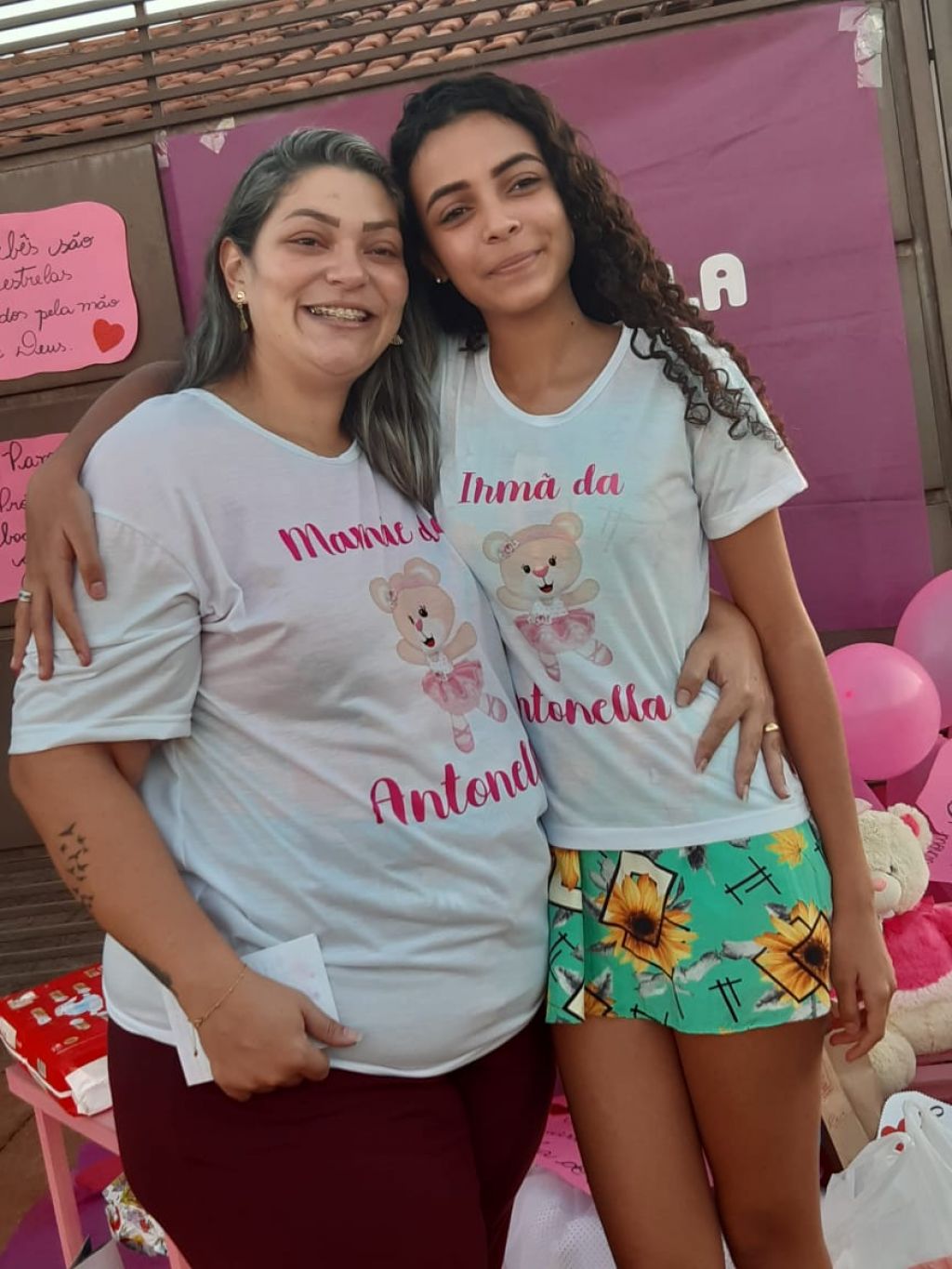 Gessica e a filha, Thayslaine - Foto: reprodução
