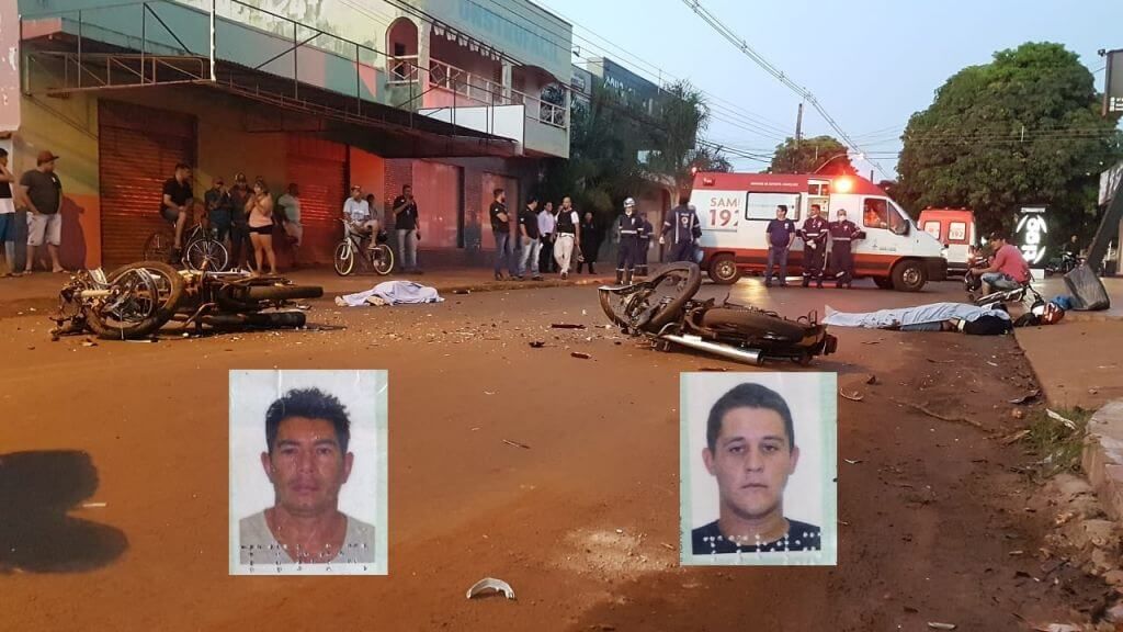 Motociclistas morreram antes da chegada do socorro médico (Foto: Sidnei Bronka)