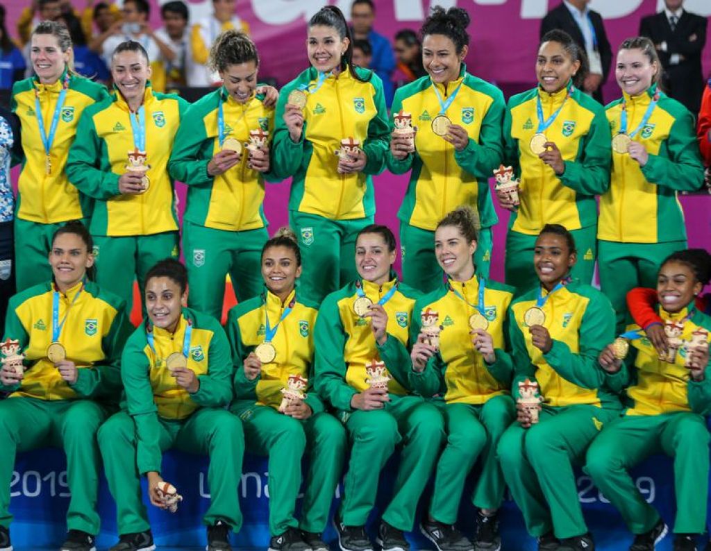 Brasil 31 x 20 Argentina. Final do handebol feminino dos Jogos Pan-Americanos Lima 2019 - Abelardo Mendes Jr/ rededoesporte.gov.br