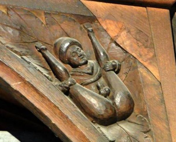 Detalhe erótico é descoberto em igreja na Inglaterra Foto: Reprodução/Twiter