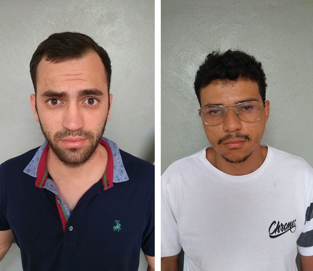 Jackson Soares, de 23 anos, e Jeferson Antônio da Silva, de 25, foram presos (Foto: Sidnei Bronka)