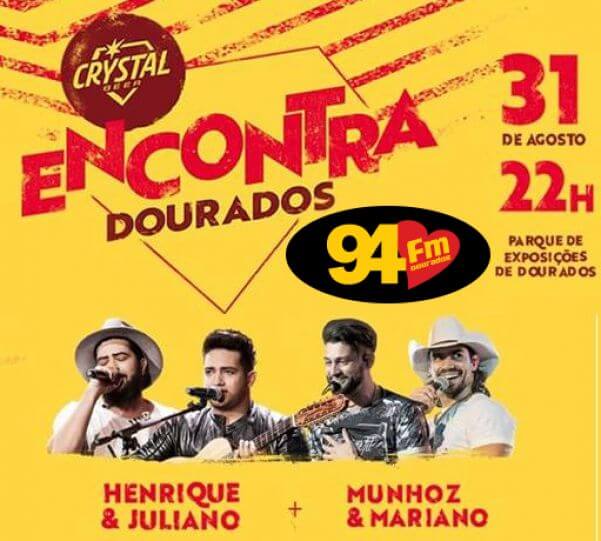 Crystal Encontra Dourados Rádio 94 FM Dourados Crystal Encontra Dourados Rádio 94 FM Dourados