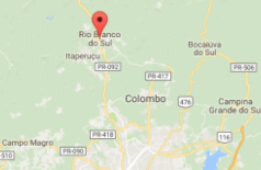 Tremores de terra foram registrados na madrugada de hoje em várias cidades da região serrana do Paraná, entre elas, Rio Branco do Sul, Itaperuçu e Campo Magro --- Mapa/Google
