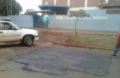 Buracos foram fechados após reclamação de Marçal Filho  -- (Foto: reprodução)