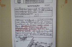 Notificação da Vigilância Sanitária de Dourados (Foto: reprodução)