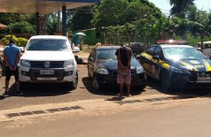 Veículos roubados em Cuiabá foram recuperados e dois homens acabaram presos pela PRF em Dourados (Foto: Divulgação/PRF)