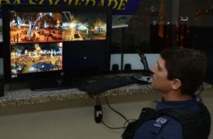Sistema de videomonitoramento na área central de Dourados foi implantado em 2014 (Foto: A. Frota)