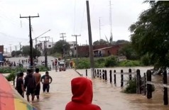 Rompimento de barragem na Bahia - Divulgação/Corpo de Bombeiros de Paulo Afonso