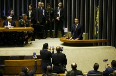 Presidente participou hoje de sessão solene na Câmara (Foto: Marcelo Camargo/Agência Brasil)