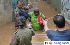Nas últimas 24 horas, chuva fez mais cinco vítimas no estado (Foto: Divulgação/PMMG)