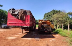 Vários caminhões e documentos foram apreendidos na operação - Foto: divulgação/PC
