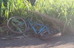 Bicicleta da vítima (Foto: MS NEWS)