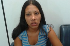 Katiane Alves de Oliveira, de 21 anos, foi presa no local (Sidnei Bronka)