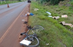 Ciclista morre depois de ser atropelado por caminhão de uma usina em Dourados