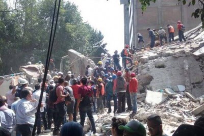 Terremoto no México matou 273 pessoas e destruiu diversos edifícios --- Isabel Reviejo/EPA/Agência Lusa