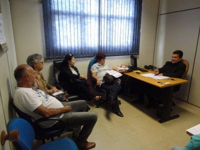 Reunião entre Marçal e membros da equipe do Fórum Permanente de Cultura (Foto: Divulgação)