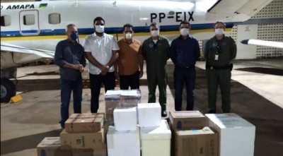 Avião de MS decolou com 4,8 mil medicamentos (Foto: Divulgação/GovernoMS)