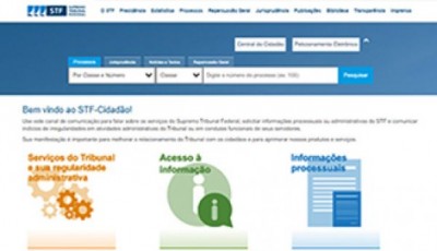 Plataforma disponível no site do Tribunal facilita acesso ao usuário para solicitação de informações (Foto: Divulgação/STF)