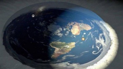 Imagem da 'Terra plana', teoria defendida nas redes sociais (Foto: Divulgação/Flat Earth Org)
