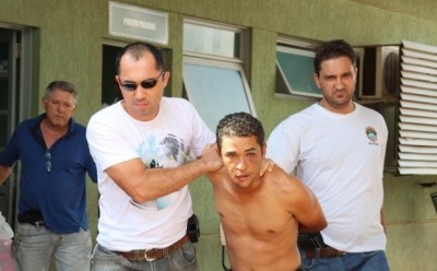 Rodrigo acusado de matar a esposa Joelma foi preso em Nova Andradina. ((Foto: Jornal da Nova))