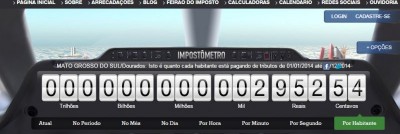 Valor foi computado pelo Impostômetro, calculadora online desenvolvida pelo Instituto Brasileiro de Planejamen... (Reprodução)