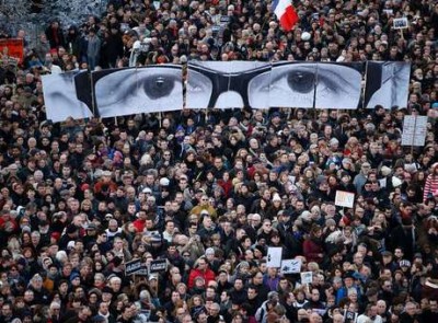 Milhões de franceses foram às ruas após os atentados em Paris (Charles Platiau / Reuters)