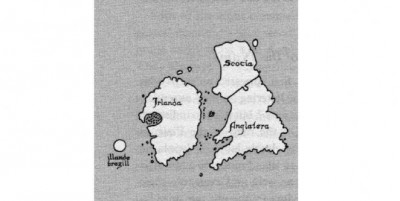 Considerada uma 'ilha mágica', esta porção de terra aparece em diversos mapas da época e os relatos afirmam qu... (Divulgação/Museu da História da Irlanda)