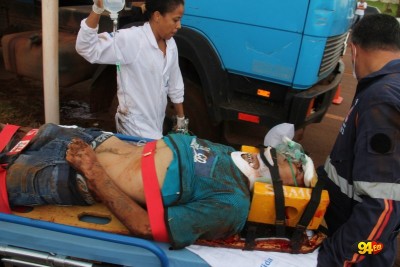Ciclista atropelado por caminhão em frente ao UPA morre no Hospital da Vida