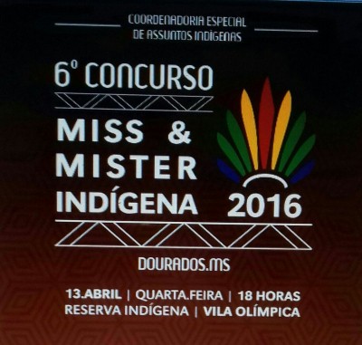 Concurso Miss e Mister Indígena/2016 acontece nesta quarta-feira