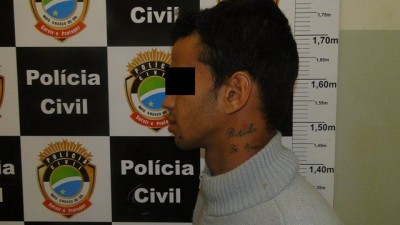 Jean Carlos Graton do Nascimento preso pela Polícia Civil de Caarapó (Polícia Civil)