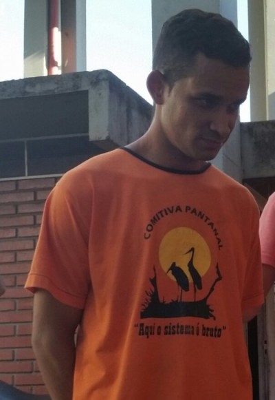 Juliander de Oliveira Alcântara foi preso pela morte do advogado em Dourados (Foto: Sidnei Bronka)