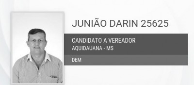 Junião Darin, como se apresenta, foi candidado a vereador no município de Aquidauana, em 2016 (Foto: reproduçã... ()