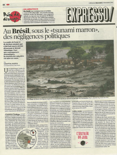 Catástrofes e esperança: Mariana e COP 21