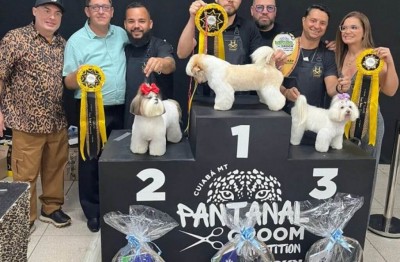 Mato Grosso do Sul celebra prêmio em competição nacional de estética animal na Expopet Cuiabá