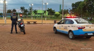 Rondas ostensivas da Guarda Municipal e presença dos agentes nas praças e parques garantem segurança à população. Foto: Divulgação/GMD