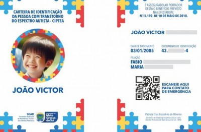 Carteirinha do Autista substitui laudo médico para desconto no IPVA em MS