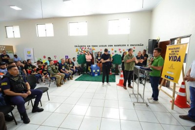Campanha maio Amarelo foi lançada oficialmente na manhã desta segunda-feira e ações seguem durante todo o mês – Fotos: A. Frota