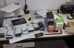 Equipamentos eletrônicos furtados em loja de Maracaju foram recuperados pela PM de Itaporã (Foto: Divulgação/PM)