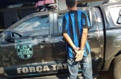 Marcelo Albernaz foi preso após ser flagrado por câmeras de segurança em assalto a joalheria no shopping (Foto: Divulgação/PM)