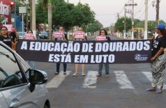 Servidores da rede municipal de ensino -- (Foto: (Divulgação/Simted)