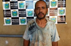 Edson César Salinas, o Sansão, foi levado à delegacia e autuado em flagrante por furto (Foto: Sidnei Bronka/94FM)