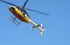 Helicóptero da divisão de operações aéreas da PRF flagrou ultrapassagens em locais proibidos da BR-463 (Foto: André Bento/Arquivo)