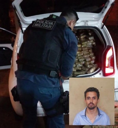 Questionado, o acusado disse que pegou a droga em Dourados e levaria para Barretos (SP) e ganharia R$ 10 mil (Foto: Sidnei Bronka)