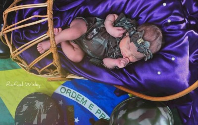 Fotos foram captadas quando a bebê tinha apenas 15 dias de vida (Fotos: Rafael Wisley)